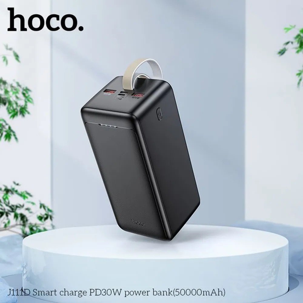 HOCO J111D PD30W Power Bank (50000mAh) – Black Color